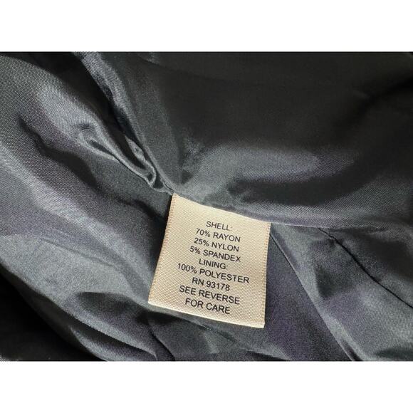 Philosophy Black long sleeve Open Front Blazer Size 6 - Picture 6 of 6